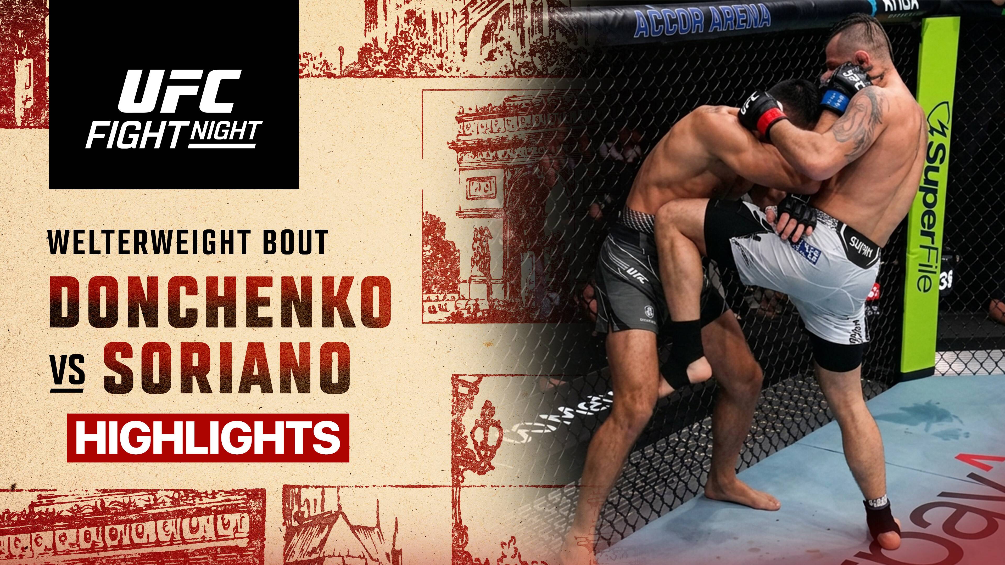 Daniil Donchenko vs Punahele Soriano - Welterweight | UFC Fight Night