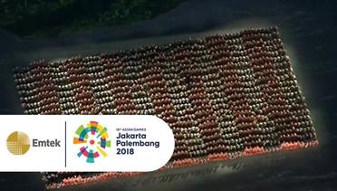 LUAR BIASA!! Bak LED, 1500 Penari Ratoh Jaroe Membuka Opening Ceremony Asian Games 2018
