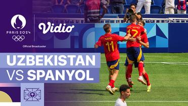 Uzbekistan vs Spanyol - Sepak Bola Putra - Mini Match | Olympic Games Paris 2024