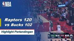 NBA I Cuplikan Pertandingan : Raptors 120 Vs Bucks 102