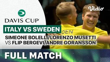 Full Match | Italy (Simone Bolelli/Lorenzo Musetti) vs Sweden (Filip Bergevi/Andre Goransson) | Davis Cup 2023