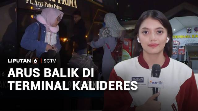 Kondisi Terkini Arus Balik di Terminal Kalideres: Penumpang Melonjak 80% | Liputan 6