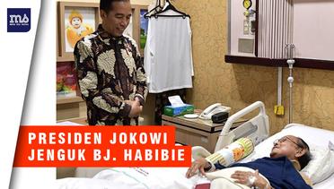 Presiden Jokowi Jenguk B.J. Habibie di RSPAD