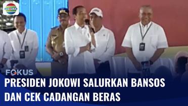 Presiden Jokowi Salurkan Bansos Beras dan Cek Cadangan Beras di Gudang Bulog | Fokus