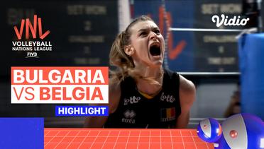 Match Highlights | Bulgaria vs Belgia | Women's Volleyball Nations League 2022