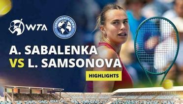 Quarterfinal: Aryna Sabalenka vs Liudmila Samsonova - Highlights | WTA Cincinnati Open 2024