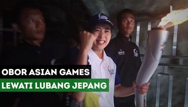 Olivia Zalianty Bawa Obor Asian Games 2018 ke Lubang Jepang