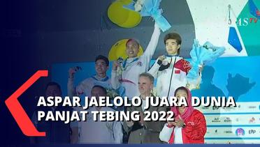 Atlet Panjat Tebing Indonesia, Aspar Jaelolo Raih Medali Emas Kejuaraan Dunia Panjat Tebing 2022