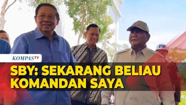 Ketika SBY Bilang ke Prabowo: Sekarang Beliau Komandan Saya