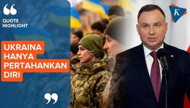 Presiden Polandia Sebut Ukraina Salah Tembakkan Rudal ke Wilayahnya Demi Pertahanan Diri dari Serang