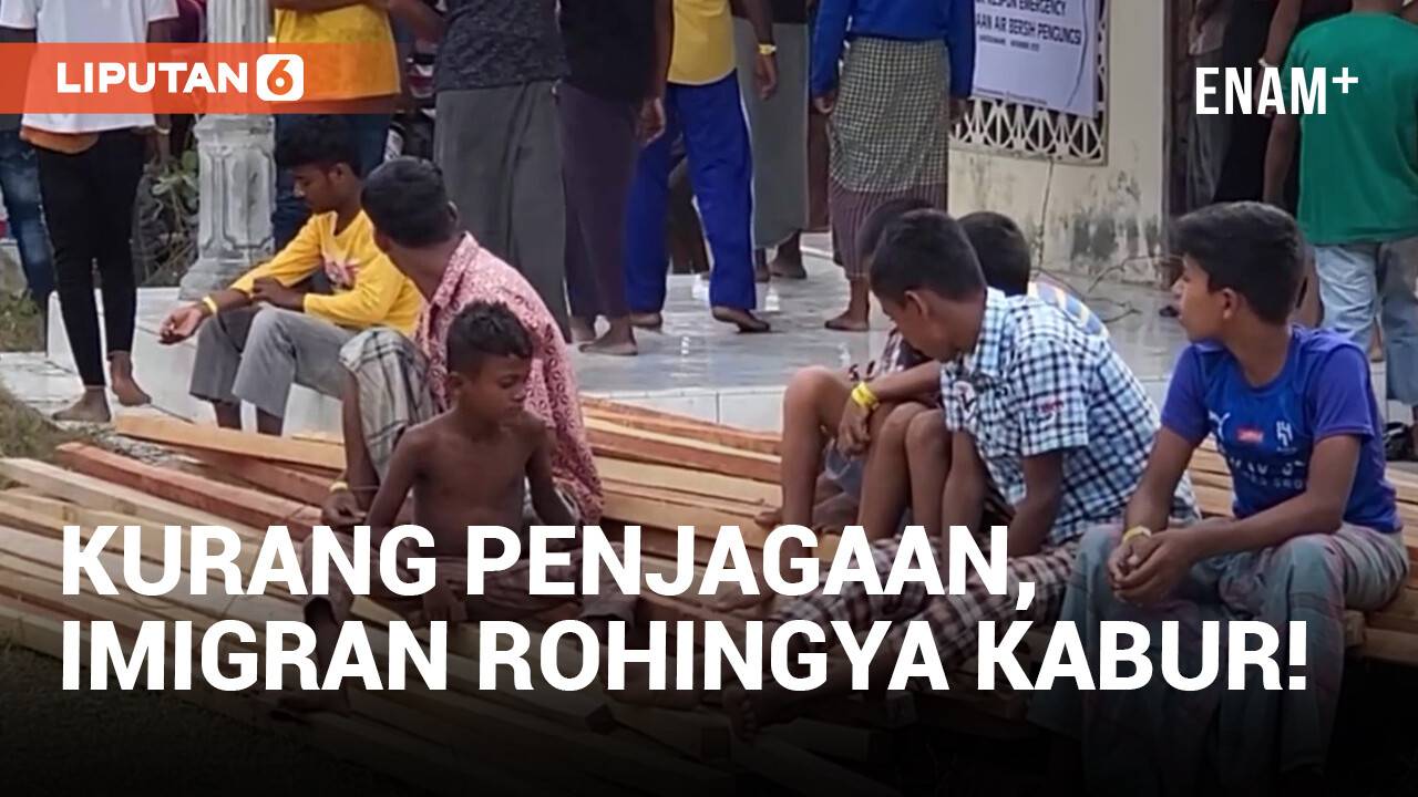 Imigran Rohingya Kabur dari Penampungan di Aceh - LiputanEnam | Vidio