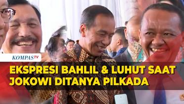 Tawa Luhut dan Bahlil Saat Jokowi Ditanya Soal Cawe-Cawe Pilkada 2024