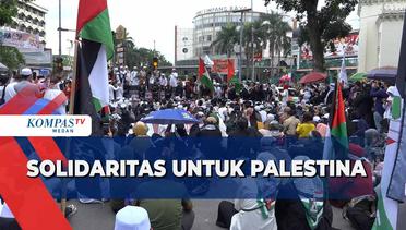Warga Medan Gelar Aksi Solidaritas untuk Palestina