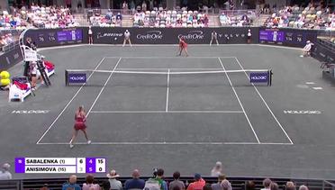Match Highlights | Amanda Anisimova vs Aryna Sabalenka | Charleston Open 2022
