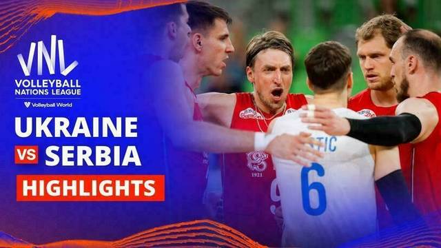 Men: Ukraine vs Serbia - Highlight | Volleyball Nations League 2025