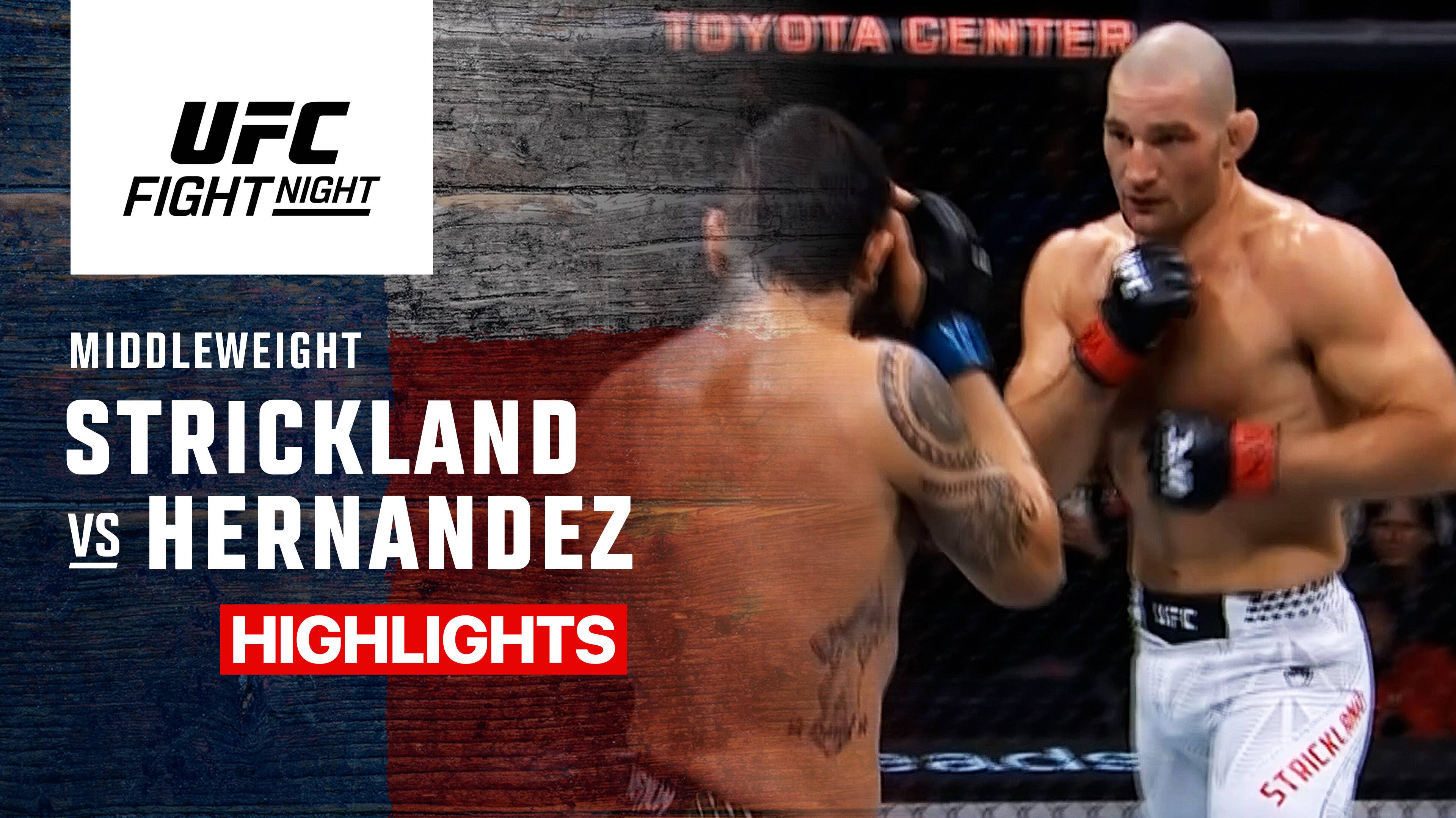 Sean Strickland vs Anthony Hernandez - Middleweight | UFC Fight Night