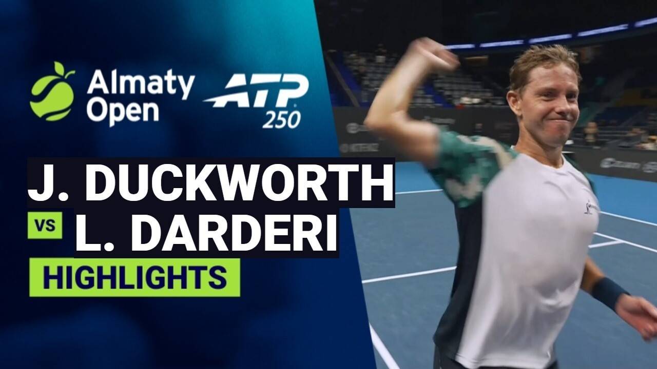 James Duckworth vs Luciano Darderi - Round 2 | ATP 250: Almaty Open 2026