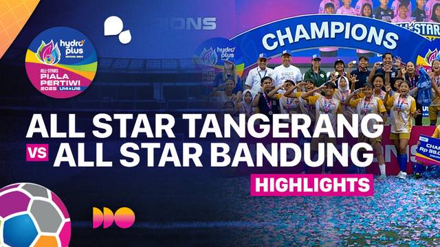 Final: Tanggerang vs Bandung - Highlights | HYDROPLUS Piala Pertiwi U14 & U16 2025 All Stars