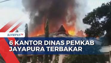 Kebakaran Kantor Bupati Jayapura, Diduga Api Muncul dari Lantai 3 Gedung