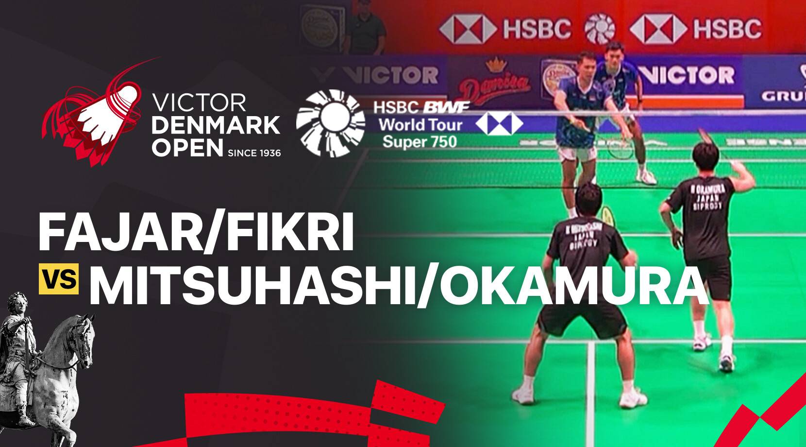 Fajar Alfian/Muhammad Shohibul Fikri (INA) vs Kenya Mitsuhashi/Hiroki Okamura (JPN) - Men's Doubles Round of 32 | VICTOR Denmark Open 2025