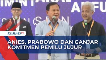Komitmen Anies, Prabowo, dan Ganjar Jaga Pemilu Bersih dan Tanpa Kecurangan!