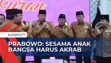 Tanggapan Prabowo Saat Disinggung Soal Keakraban nya dengan SBY di Acara HUT PEPABRI