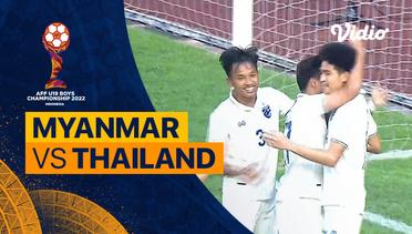 Mini Match - Myanmar vs Thailand | AFF U-19 Championship 2022