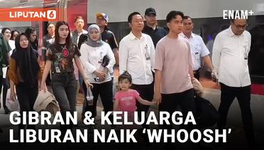 Libur Panjang, Gibran Ajak Keluarga ke Bandung Naik Kereta Cepat Whoosh