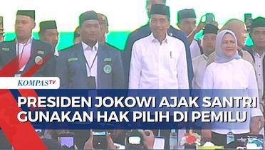 Pesan Presiden Jokowi ke Santri: Gunakan Hak Pilih di Pemilu hingga Jaga Toleransi Beragama