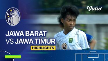 3rd Place: Jawa Barat vs Jawa Timur - Highlights | Piala Soeratin U-13