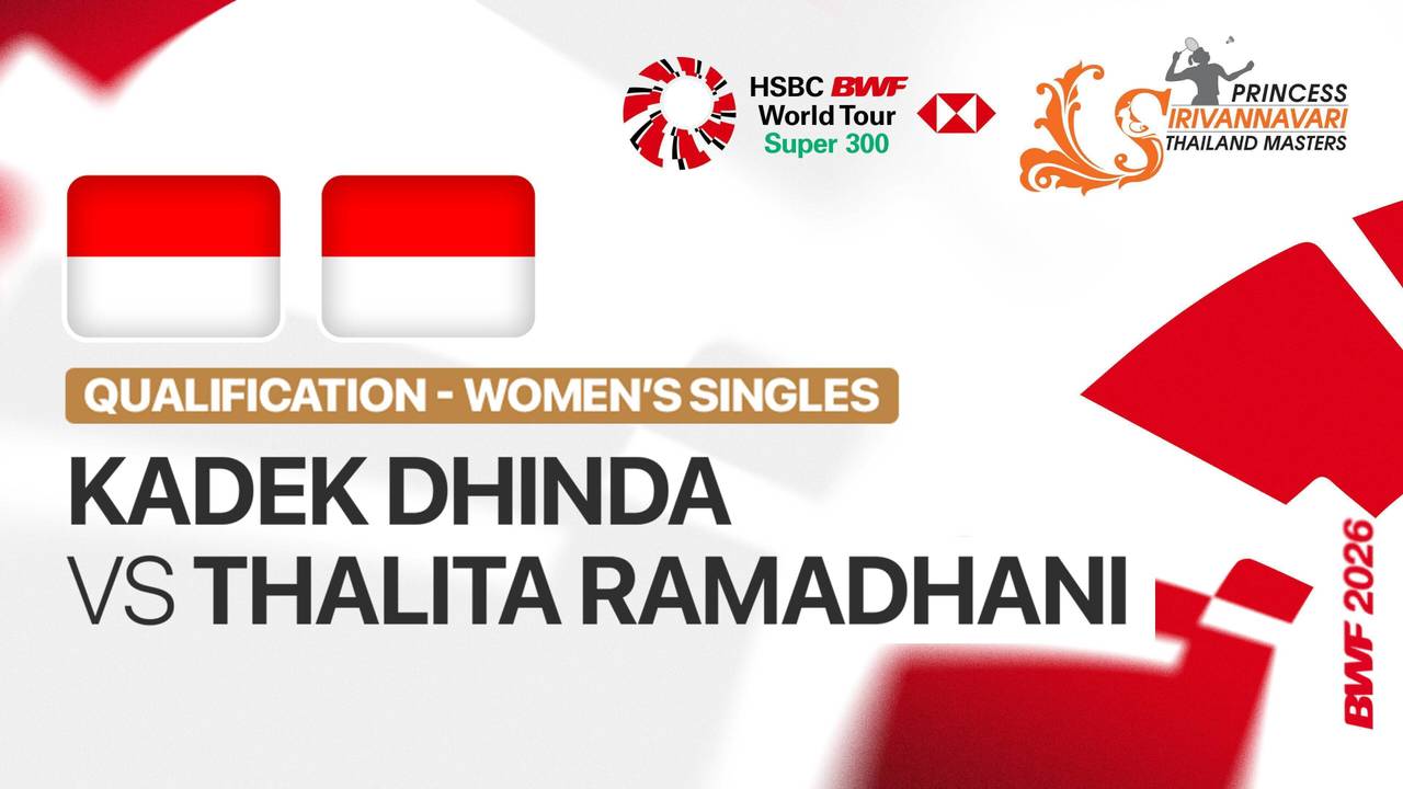 Ni Kadek Dhinda Amartya Pratiwi (INA) vs Thalita Ramadhani Wiryawan (INA) - Women's Singles Qualification | PRINCESS SIRIVANNAVARI Thailand Masters 2026 - Full Match | PRINCESS SIRIVANNAVARI Thailand