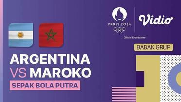 Argentina vs Maroko - Sepak Bola Putra - Full Match | Olympic Games Paris 2024