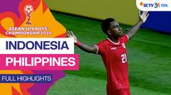 Indonesia VS Philippines - Full Highlight | Asean Boys Championship U19 2024