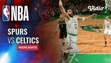 San Antonio Spurs vs Boston Celtics - Highlights | NBA Regular Season 2023/24