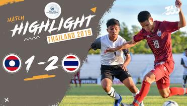 Full Highlight - Laos 1 vs 2 Thailand | Piala AFF U-15 2019