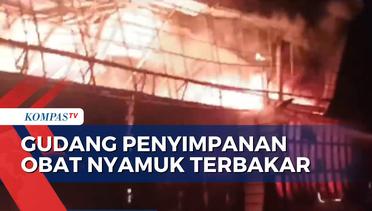 Kebakaran Gudang Obat Nyamuk di Bekasi, 14 Unit Mobil Damkar Diterjunkan ke Lokasi