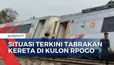 Kecelakaan KA Argo Semeru dan Argo Wilis di Kulon Progo, Jalur Rel Belum Bisa Dilalui