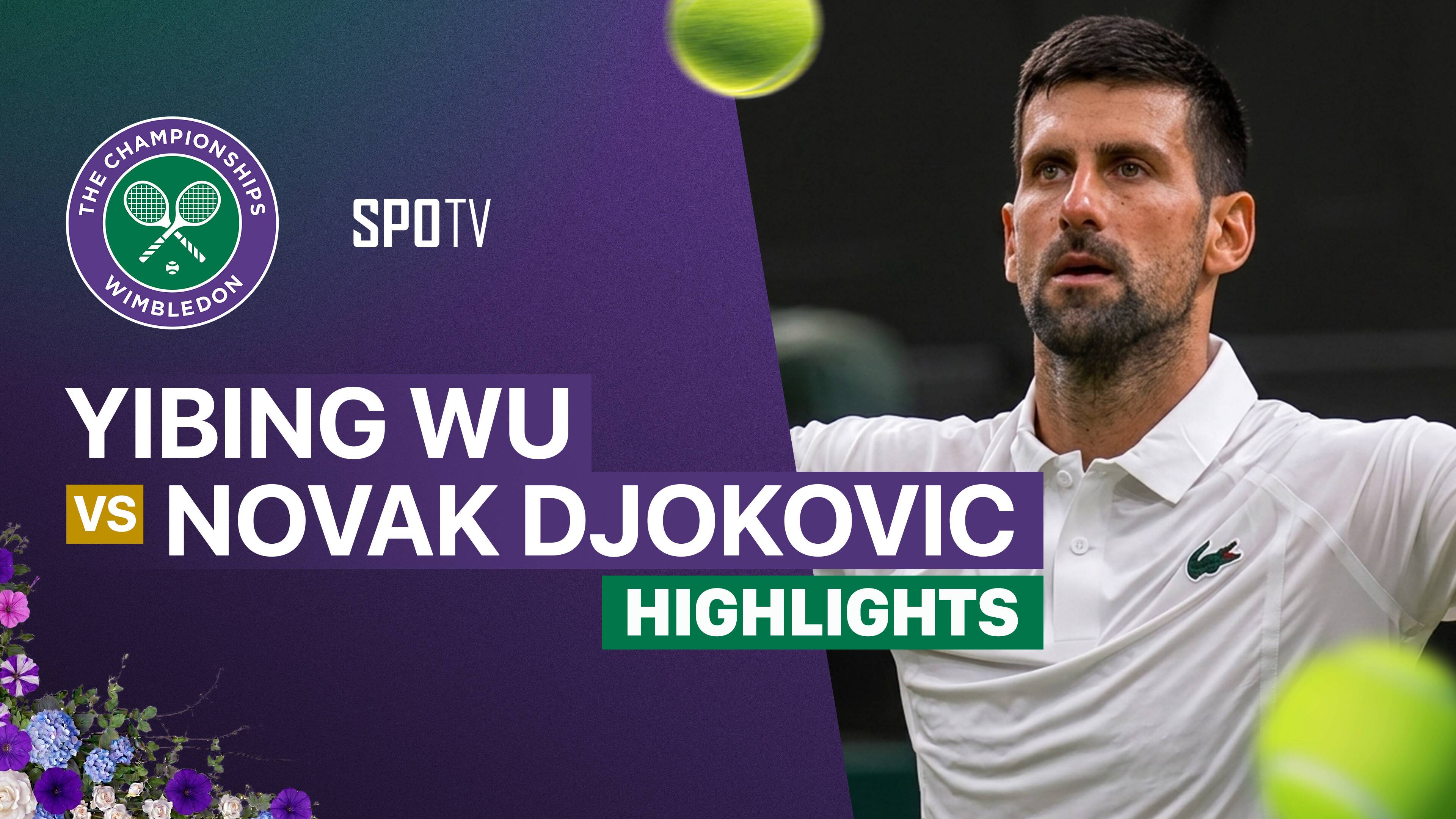 Yibing Wu vs Novak Djokovic - Gentlemen's Singles First Round | Wimbledon 2026