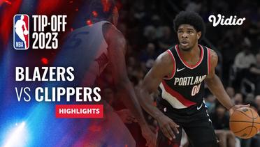 Portland Trail Blazers vs La Clippers - Highlights | NBA Regular Season 2023/24