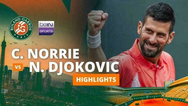 Cameron Norrie vs Novak Djokovic - Highlights | Roland Garros 2025