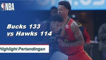 NBA I Cuplikan Pertandingan ; Bucks 133 vs Hawks 114