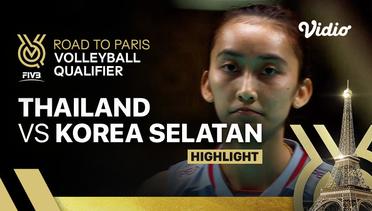 Match Highlights | Thailand vs Korea Selatan | Women's FIVB Road to Paris Volleyball Qualifier