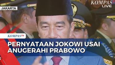 Pernyataan Presiden Jokowi Usai Beri Penghargaan Pangkat Jenderal Istimewa kepada Prabowo