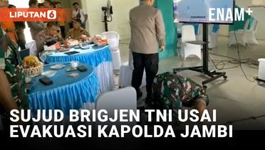 Rayakan Evakuasi Rombongan Kapolda Jambi, Brigjen TNI Supriono Sujud Syukur