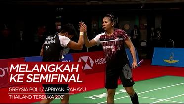 Greysia Polii / Apriyani Rahayu Melangkah ke Semifinal Thailand Open 2021