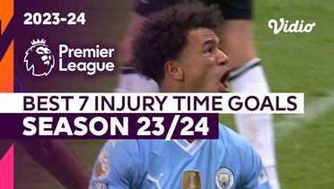 7 Gol Injury Time Paling Dramatis | Season 2023/24 | Premier League 2023/24
