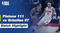 Match Highlight | Detroit Pistons 111 vs 97 Memphis Grizzlies | NBA Regular Season 2020/21
