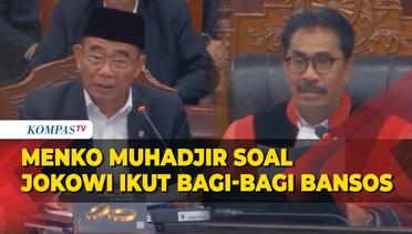 Jawaban Menko PMK Muhadjir soal Jokowi Ikut Bagi-bagi Bansos