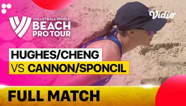 Full Match | Round 1 - Court 2: Hughes/Cheng (USA) vs Cannon/Sponcil (USA) | Beach Pro Tour Elite16 Uberlandia, Brazil 2023