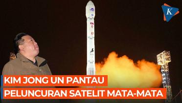 Momen Kim Jong Un Pantau Peluncuran Satelit Mata-mta